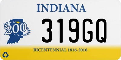 IN license plate 319GQ