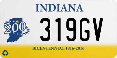 IN license plate 319GV