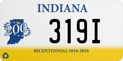 IN license plate 319I