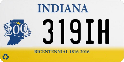IN license plate 319IH
