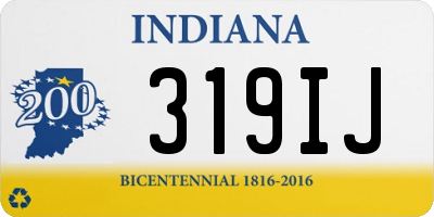 IN license plate 319IJ