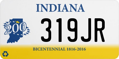 IN license plate 319JR