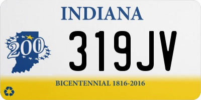 IN license plate 319JV