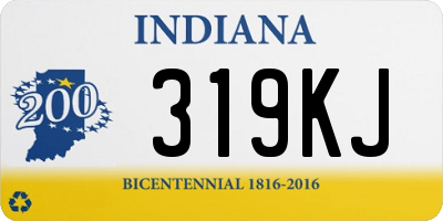 IN license plate 319KJ