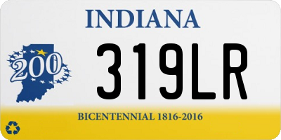 IN license plate 319LR