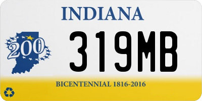 IN license plate 319MB