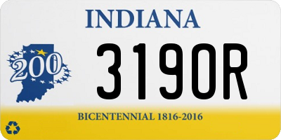 IN license plate 319OR