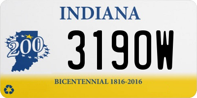 IN license plate 319OW