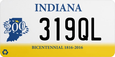 IN license plate 319QL