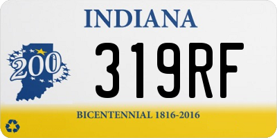 IN license plate 319RF