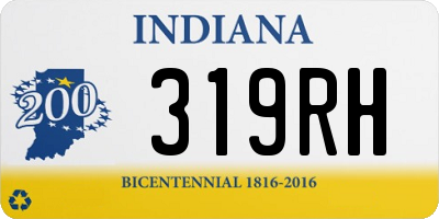 IN license plate 319RH