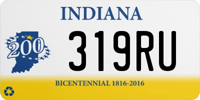 IN license plate 319RU