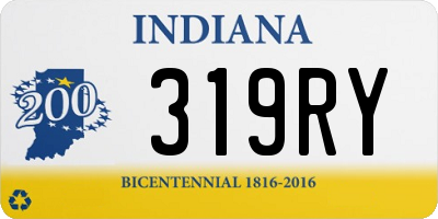 IN license plate 319RY