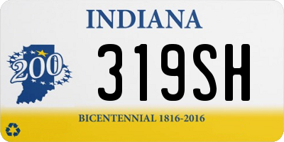 IN license plate 319SH