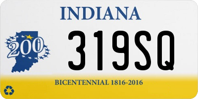 IN license plate 319SQ