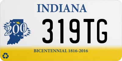 IN license plate 319TG