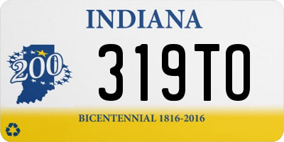 IN license plate 319TO