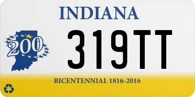 IN license plate 319TT