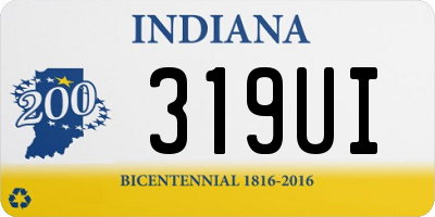 IN license plate 319UI