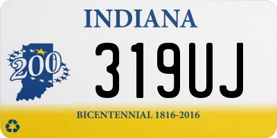 IN license plate 319UJ