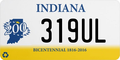 IN license plate 319UL