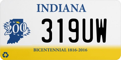 IN license plate 319UW
