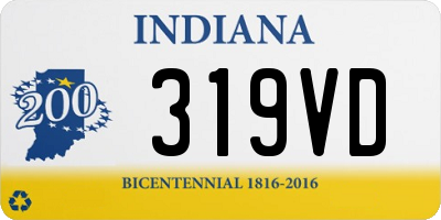 IN license plate 319VD