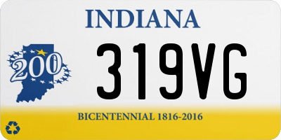 IN license plate 319VG