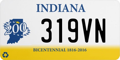 IN license plate 319VN