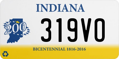 IN license plate 319VO