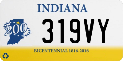 IN license plate 319VY