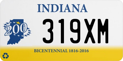 IN license plate 319XM