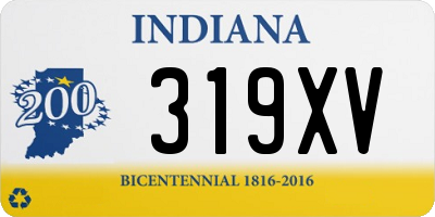 IN license plate 319XV