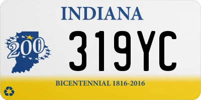 IN license plate 319YC