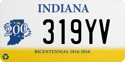 IN license plate 319YV