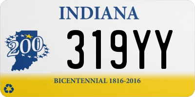 IN license plate 319YY