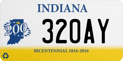 IN license plate 320AY