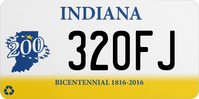 IN license plate 320FJ