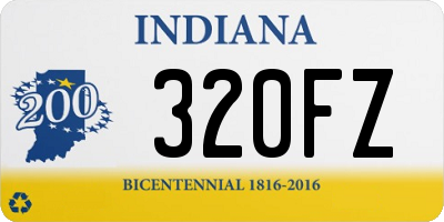 IN license plate 320FZ