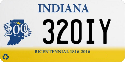 IN license plate 320IY