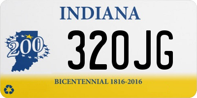 IN license plate 320JG