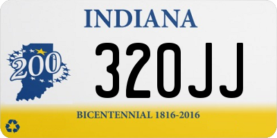 IN license plate 320JJ