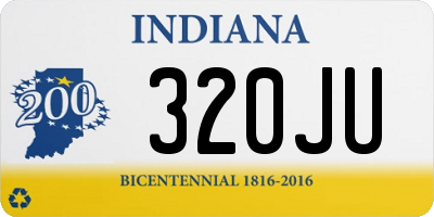 IN license plate 320JU