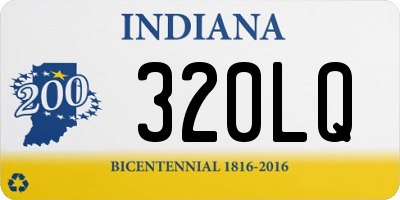 IN license plate 320LQ