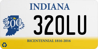 IN license plate 320LU