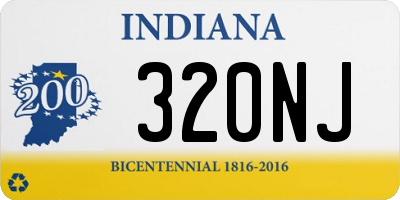 IN license plate 320NJ