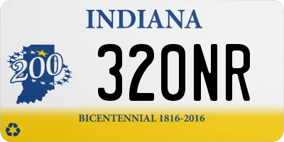 IN license plate 320NR