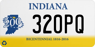 IN license plate 320PQ