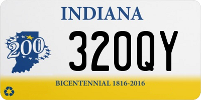 IN license plate 320QY