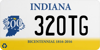 IN license plate 320TG